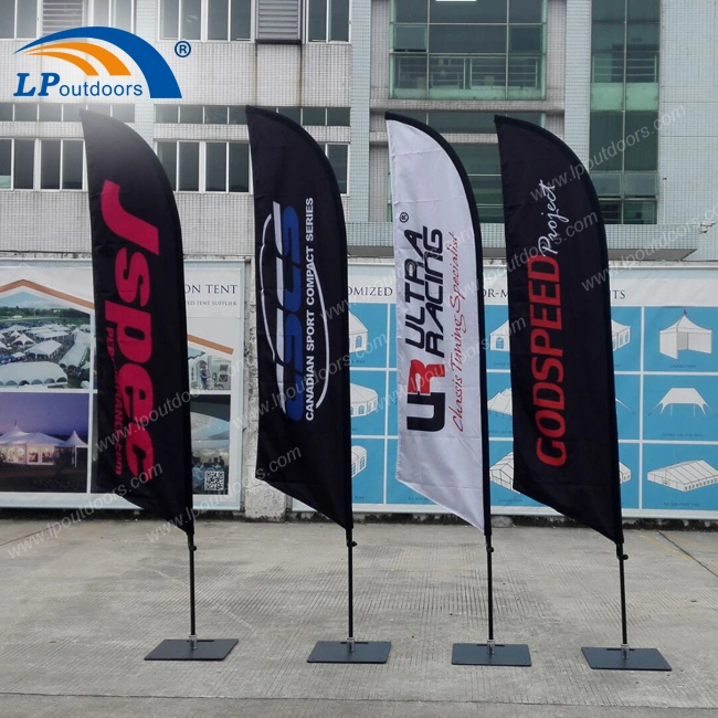 Customized Outdoors Sports Advertising Beach Flag Banners for Sales