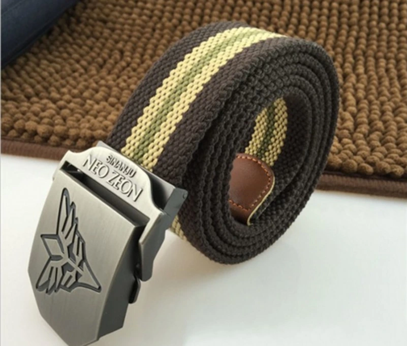 Classic High Quality Polyester Canvas Colorful Belt for Garment Accessories