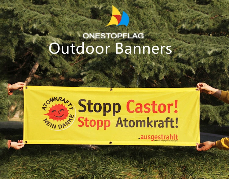 Outdoor Banners Hanging Banners Polyester Banners PVC Banners