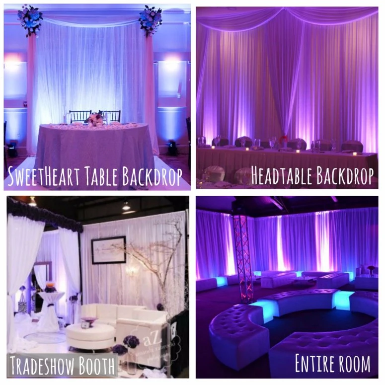 Cheap High Quality Stage Backdrops or Wedding Fashion Show Booth