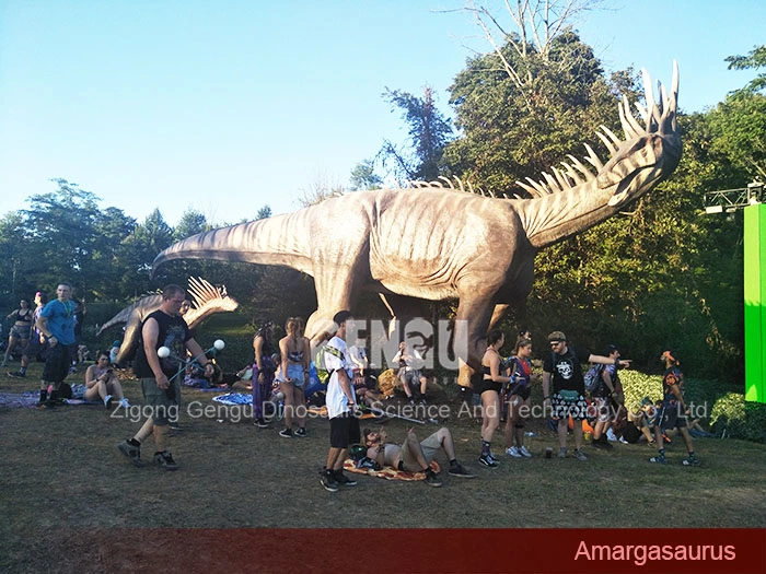 Dinosaur Sculpture Amusement Amargasaurus Exhibit Dinosaur