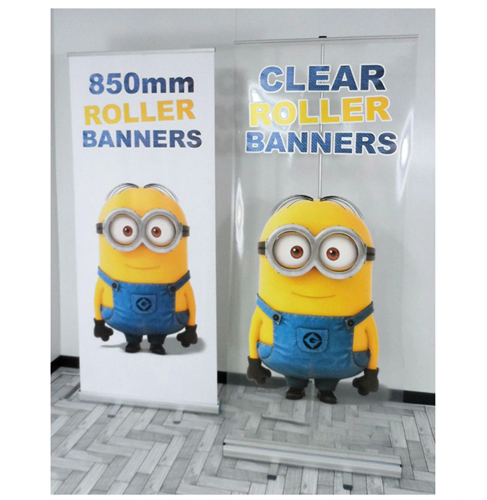 120*200 Clear Pet Sneeze Guard Transparent Roll up Banner Stand Clear Roll-up Banner Screen