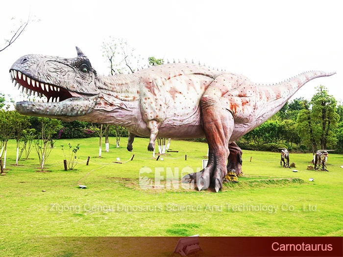 Theme Park Dinosaur Life-Size Carnotaurus Exhibit Dinosaur
