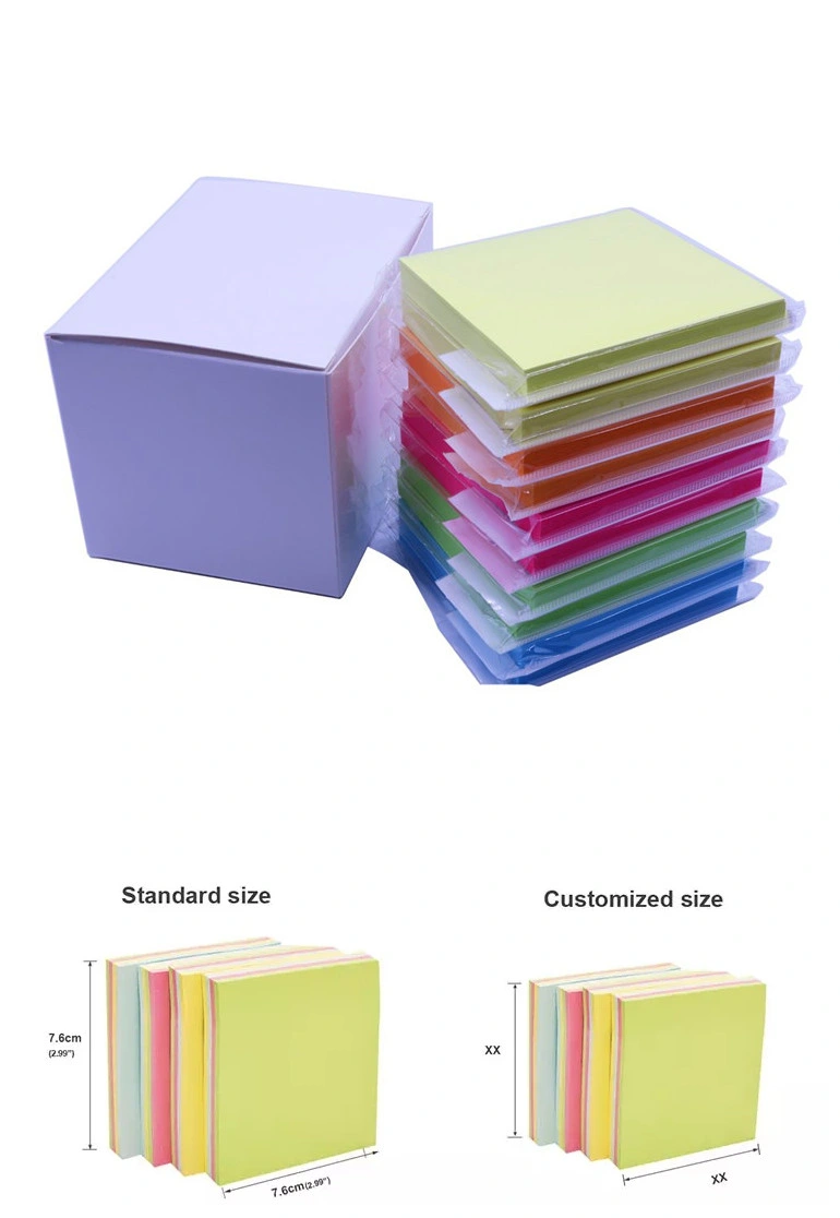 Promotional Mini Faux Leather Snap Closure Large Sticky Notes 5 Colors Sticky Flags Pocket Notepad