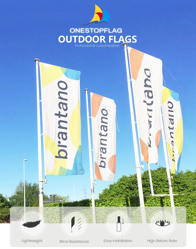 Manufacture Supplied Flag Wholesale Polyester Flag Digital Printed Custom Banners