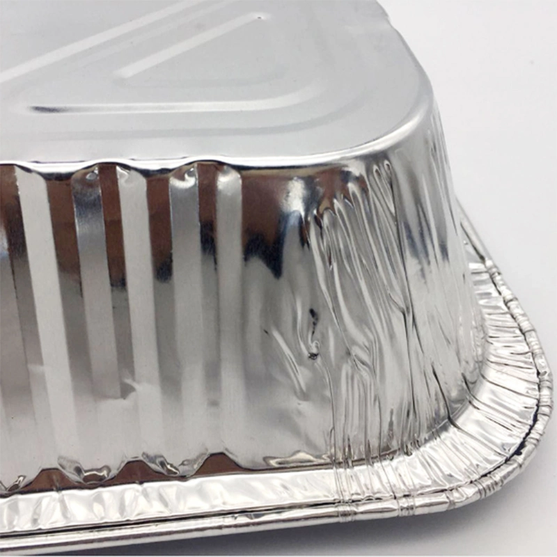 Disposable Aluminum Foil Container Aluminum Foil Loaf Pan with Lid