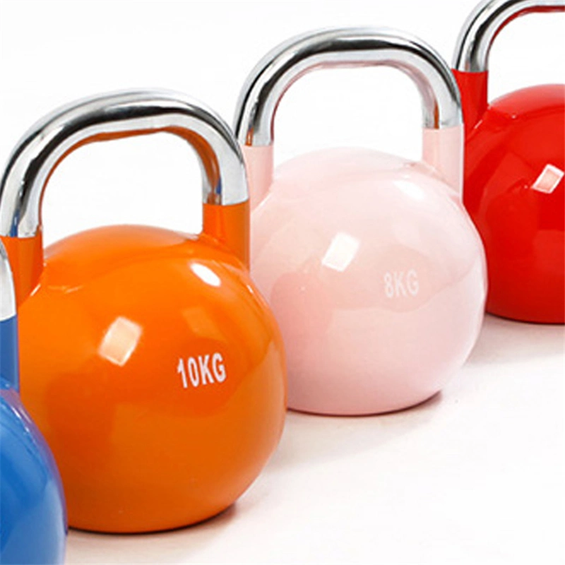 Factory Price Custom Durable Colored Cast Iron Vinyl Coated Kettle Bell