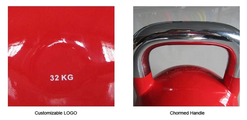 Factory Price Custom Durable Colored Cast Iron Vinyl Coated Kettle Bell