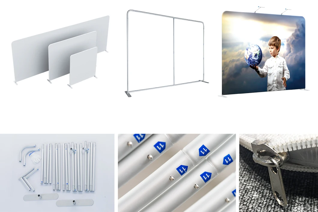 Foldable Aluminium Advertising Frame Fabrics Photobooth Backdrops