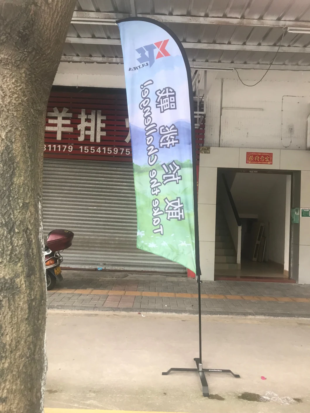 Custom Design Teardrop Flying Banner