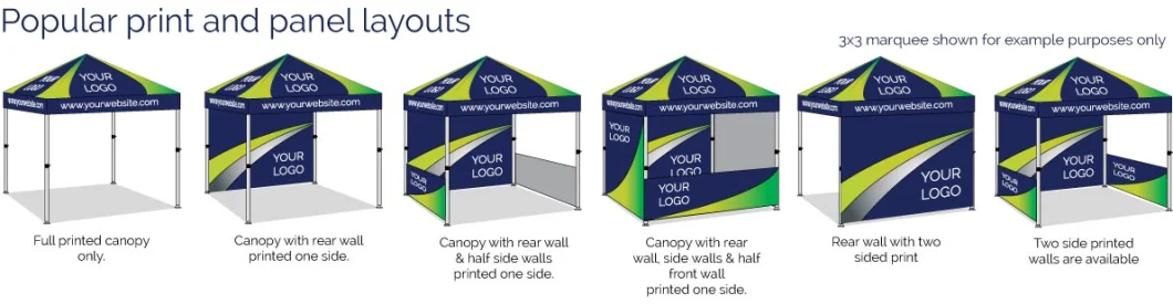 3X3m 3X4.5m 3X6m Custom Advertising Display Booth Pop up Canopy Tent