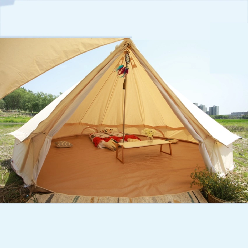 Glamping Luxury Canvas Event Tent Family Camping Bell Tents Tent with Innter Tent