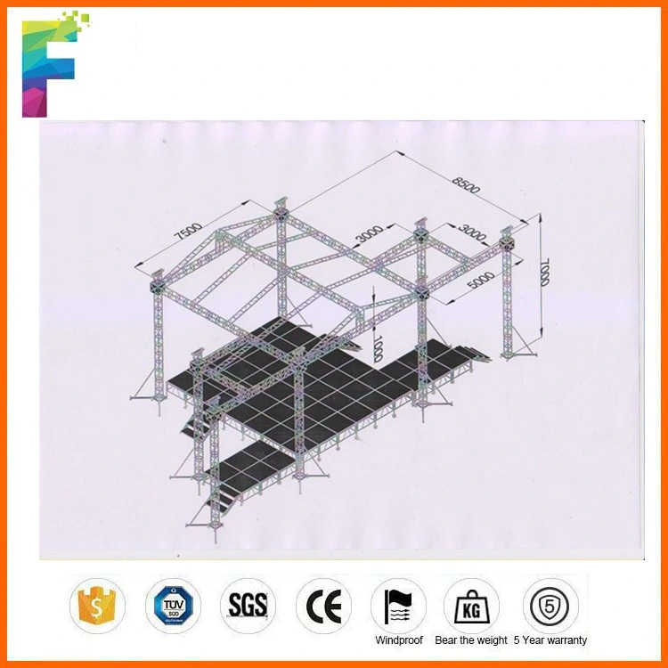 400 450mm Outdoor Circle Truss Exhibit