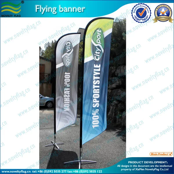 Advertising Hanging Banner Aluminum Pole Flying Banner