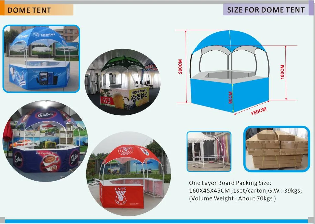 Most Popular Waterproof Aluminium Frame Geodesic Dome Advertising Tent for Outdoor Event