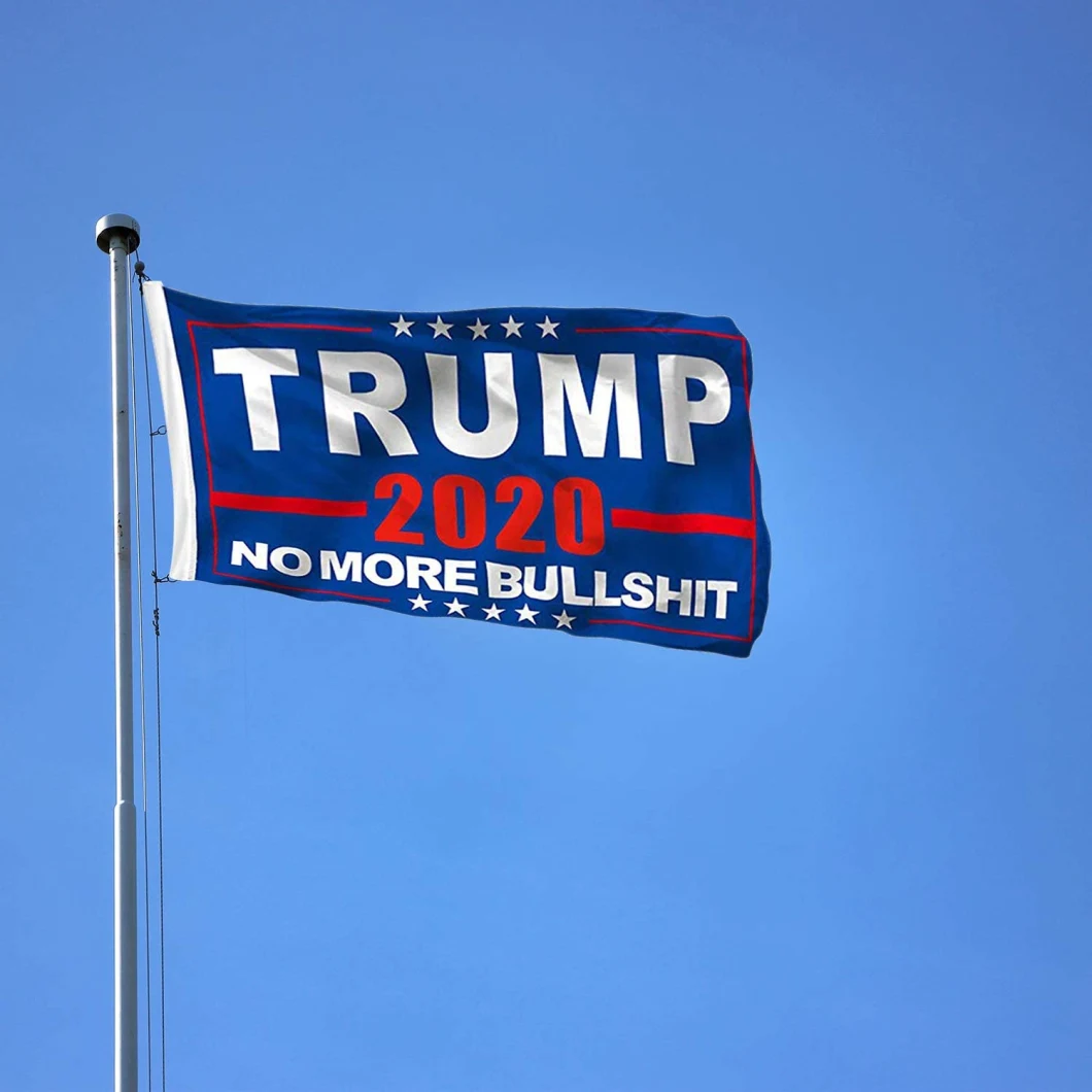 Trump 2020 Flags Porch Sign Banners No More Bullshit Trump 2020 Large Door Banners