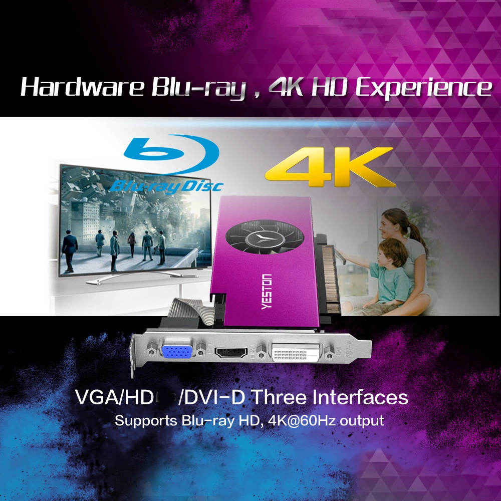 Rx560-4G D5 Lp XL2 Graphics Card 14nm 1200/6000MHz 4G/128bit/Gddr5 VGA + HDMI-Compatible + DVI-D Video Graphics Card