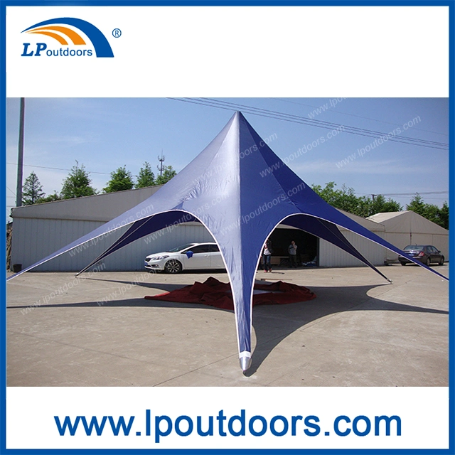 Outdoor Car Show Promotion Display Blue Star Canopy Tent