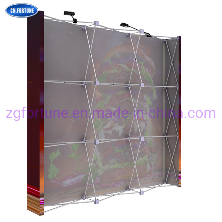 Portable Cloth Fabric Backdrop Pop up Banner Stand