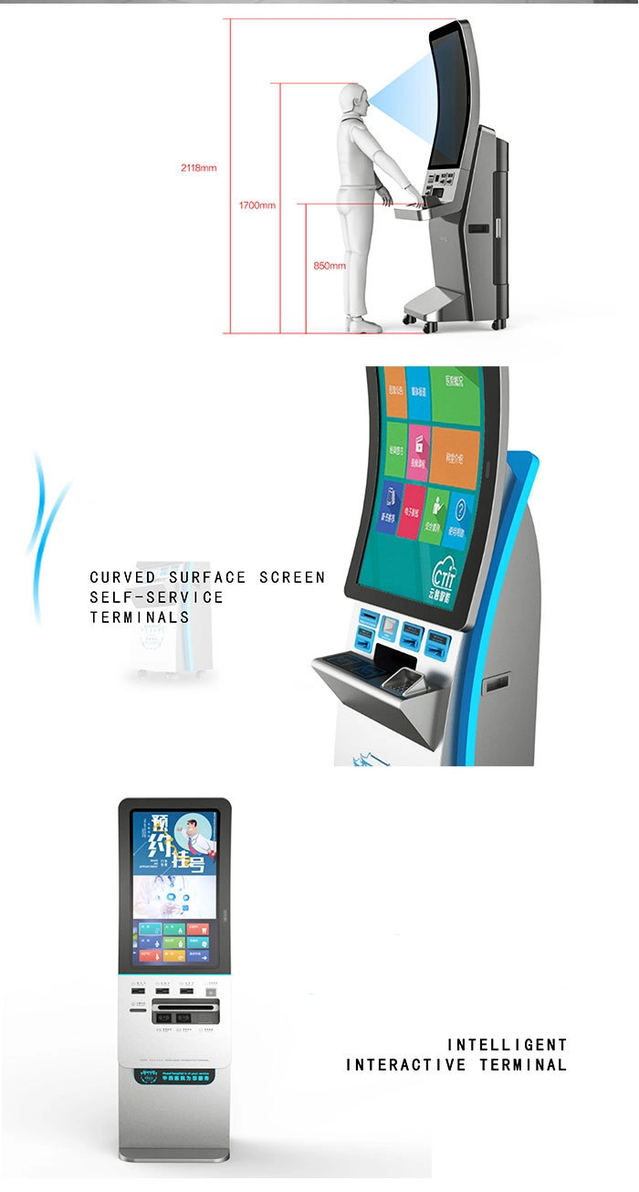 4K UHD Capacitive Touch Curved Screen Curved Display for Self-Service Terminals and Kiosks