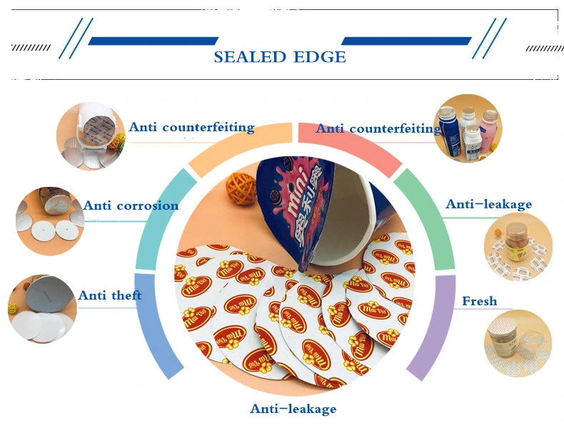 Alu Alu Foil Aluminum Foil Seal Wads Cap Liner Manufacturer for Food