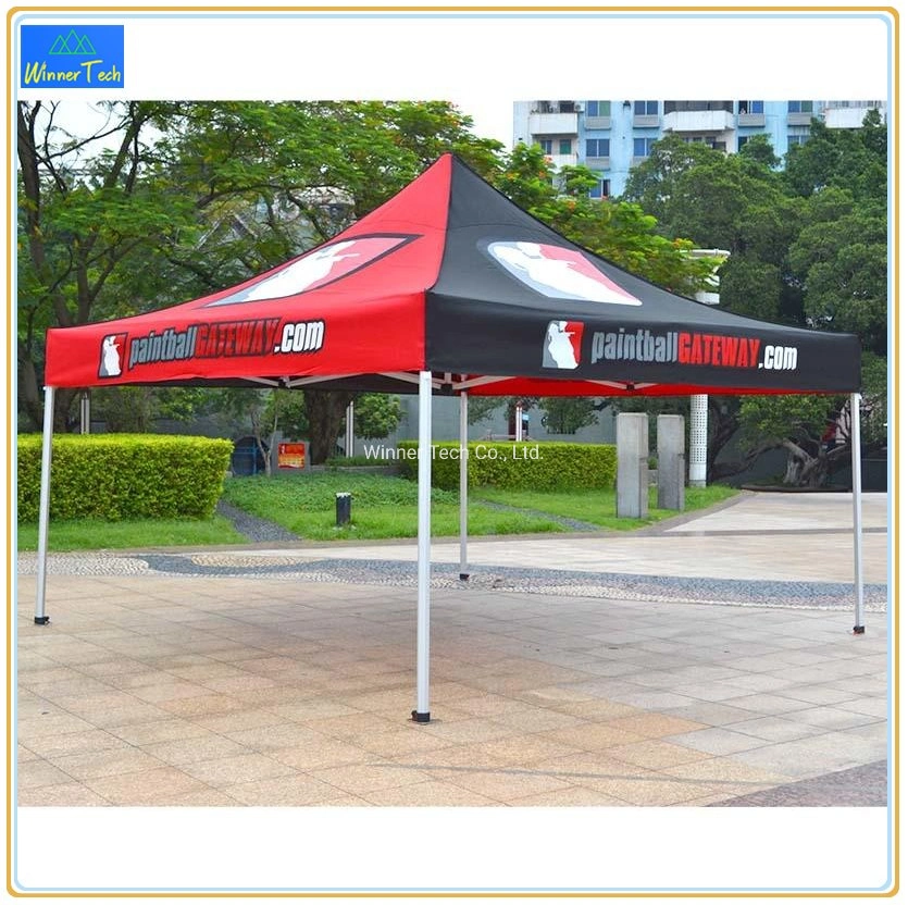 Outdoor Waterproof Canopy Custom Printed Aluminum Profile Trade Show Event Tent with Feather Flag-W00020