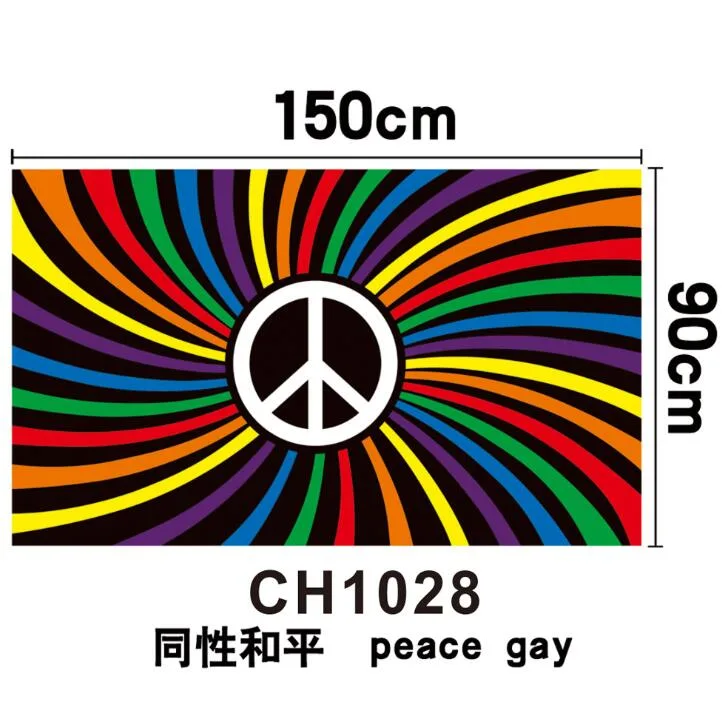 in Stock Cheaper Lesbian Party Hand Flag Peace Gay Hand Flag Bisexual Festival Hand Flag Banner