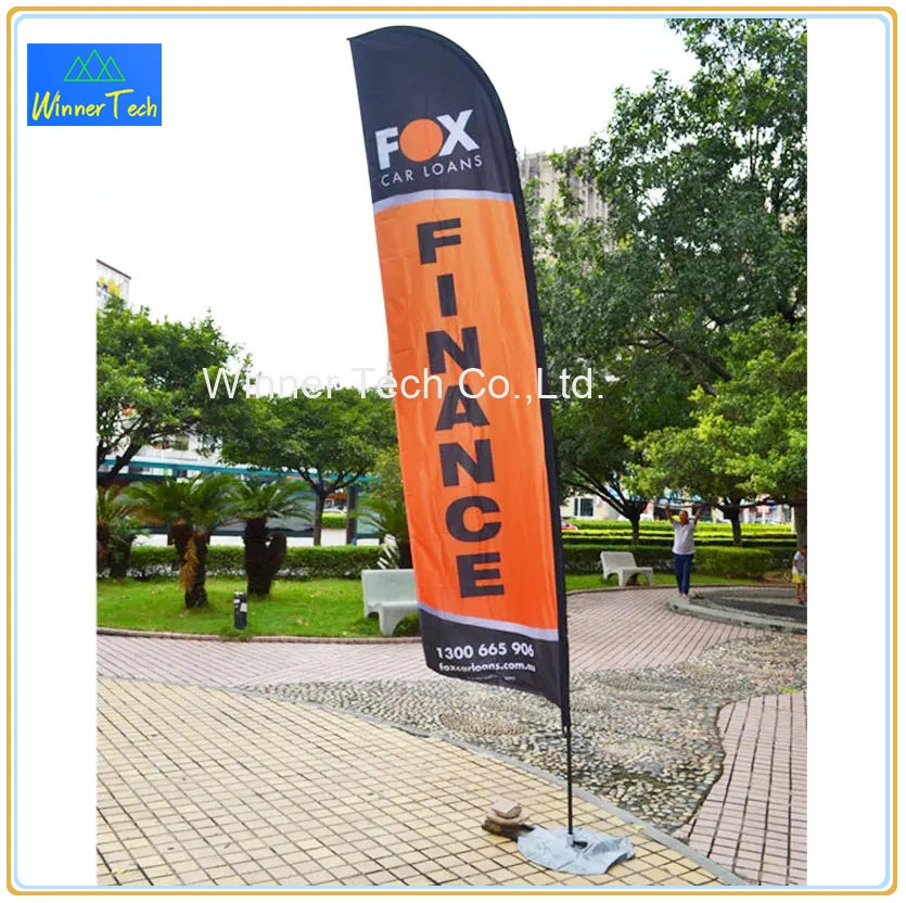 All Color Digital Printing Wholesale Polyester Flying Custom Flags and Banners-W00109