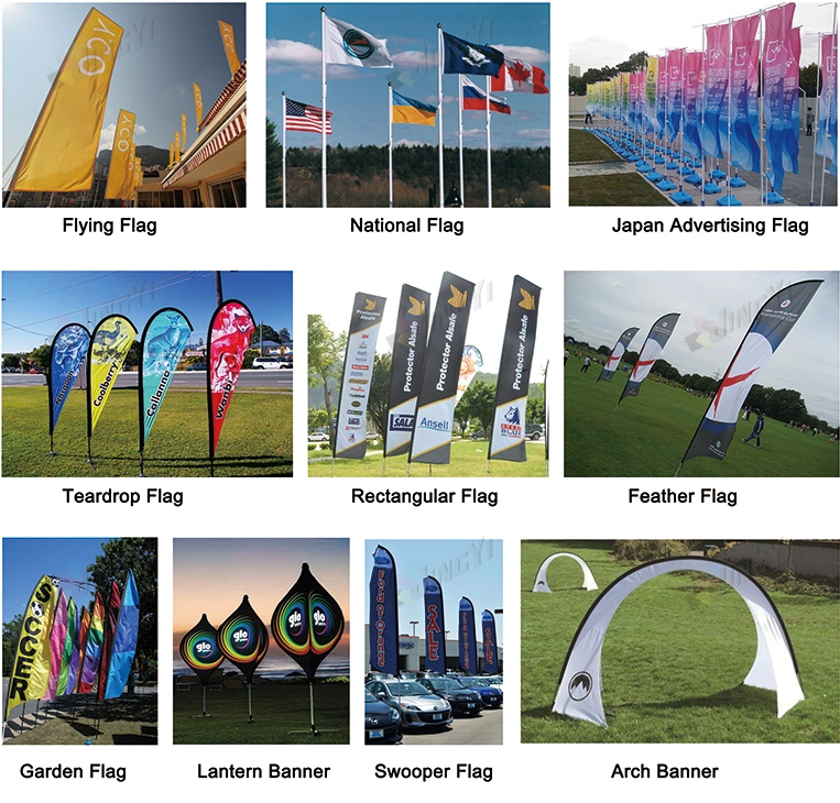 Outdoor beach advertising wind feather flags teardrop flying promotion banner