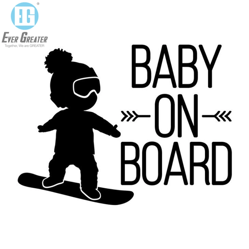 Classic Advertising Lettering Car Sticker Spider Car Decal Baby on Board Baby Car Sticker
