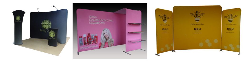 Tension Fabric Backdrop Pop up Banner Stand for Exhibition Advertising