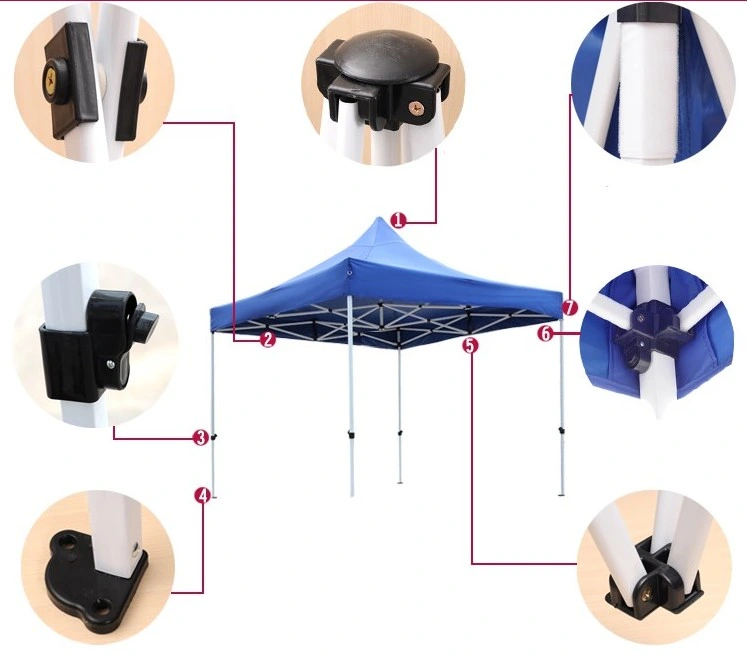 3X3 Promotional Folding Wedding Marquee Gazebo Canopy Trade Show Pop up Tent with Display Party Logo