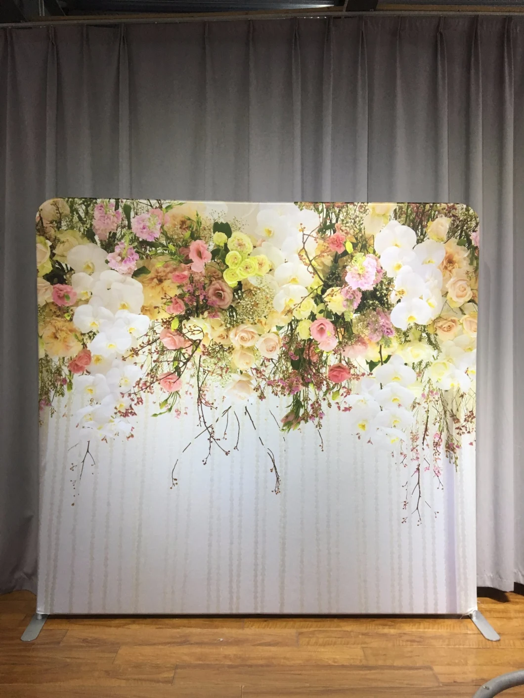 Custom Logo Stretch Fabric Photo Booth Backdrop Stand for Advertising