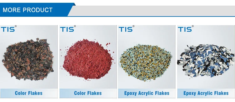 Color Vinyl Chips Decorative Floor Coating Flakes