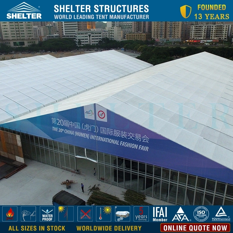 20X60m Large White PVC Commercial Trade Show Tent Exhibition Tents for Event