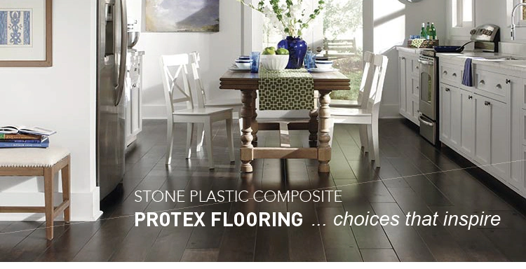 Protex Flooring Luxury Lvt Dry Back Lvp Planks Spc PVC Wood Color Vinyl Flooring