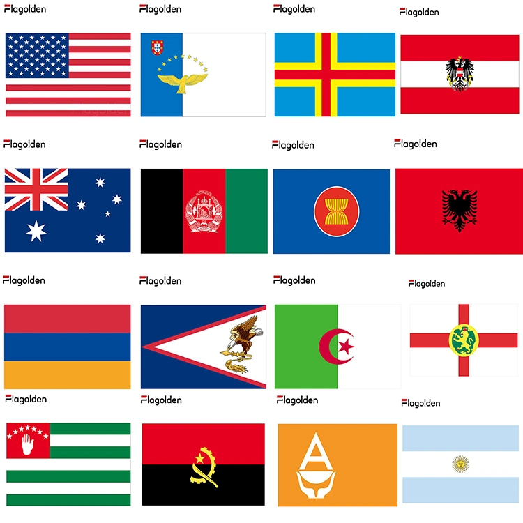 National Flags with Logo Outdoor Flags Fabric