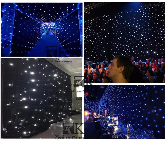 RGB Star Curtain LED Star Cloth for DJ LED Backdrops