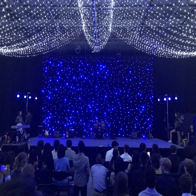 LED Star Curtain for Stage Backdrops and Wedding Stage Background