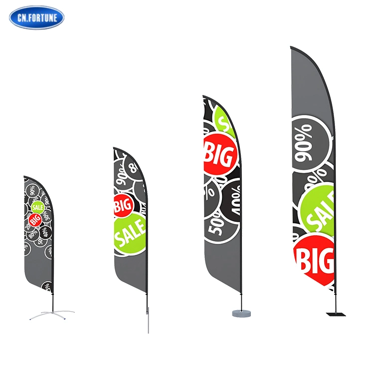 Various Shape Custom Advertising Backpack Feather Flags