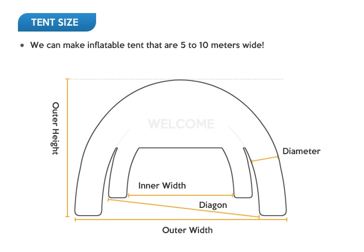 Iti058 Advertising Inflatable Tent Outdoor Event Tent/Inflatable Outdoor Tent/Advertising Inflatables