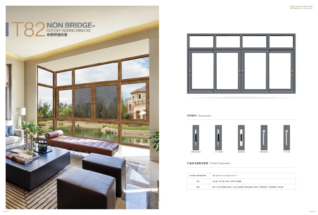 Customized Color Aluminium Alloy Window with ISO BV Certificate