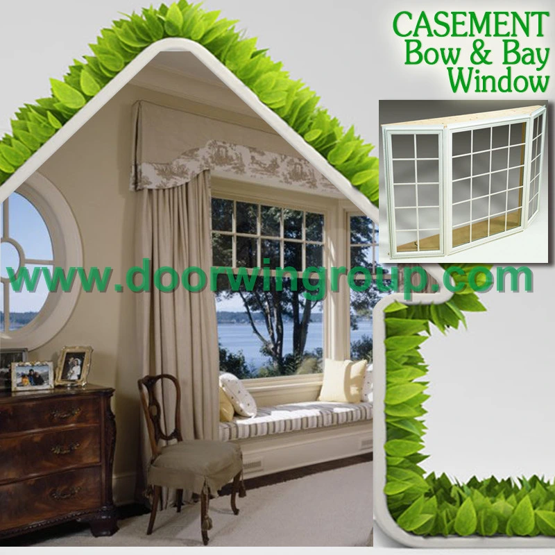 Oak Wood Aluminum Basement Casement Window, Perfect Durability Aluminum Red Oaken Wood Casement Windows