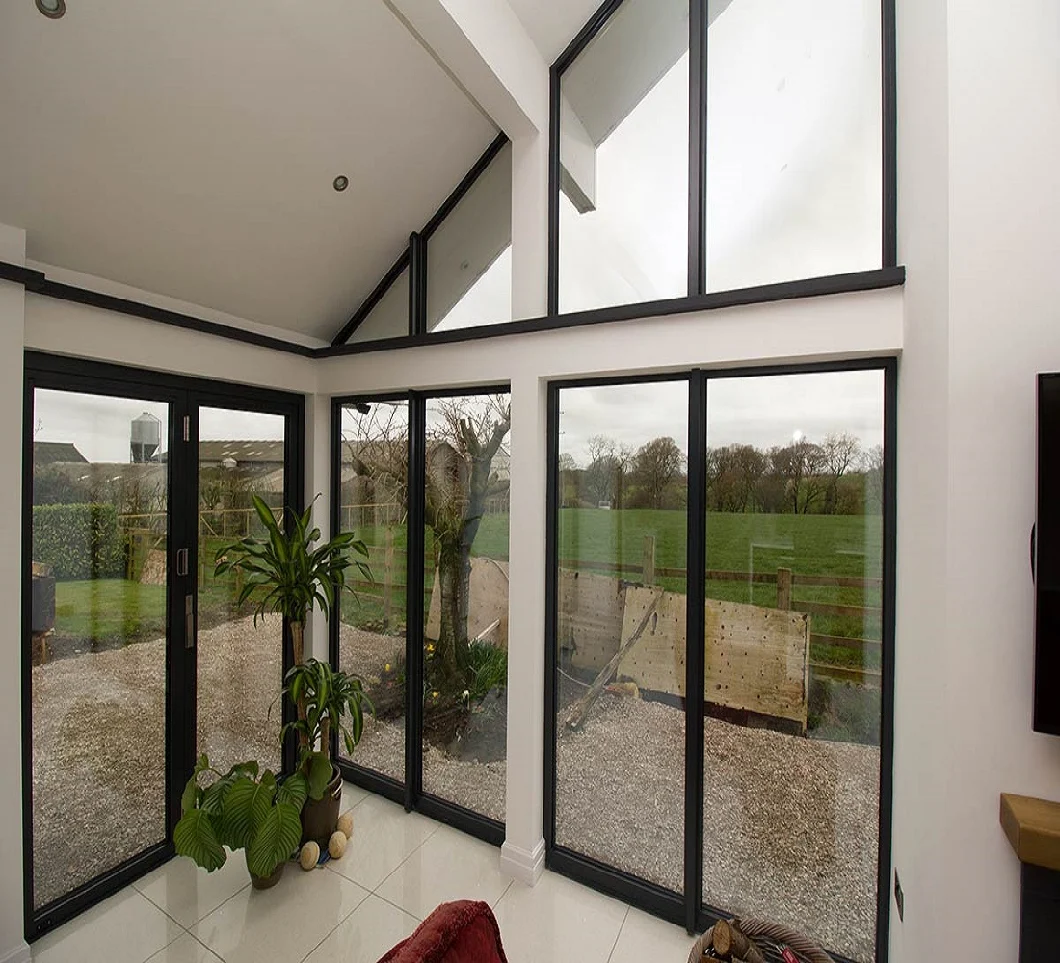 Popular Design Bay Window Design Double Tempered Glass Aluminium Casement Window