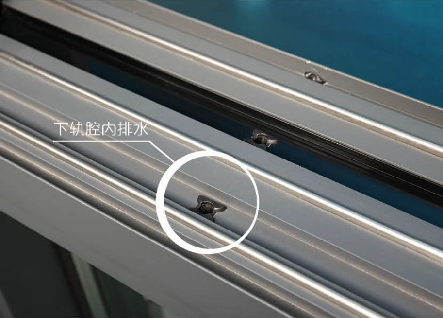Clear Double Glass Soundproof Aluminium Profile Sliding Windows