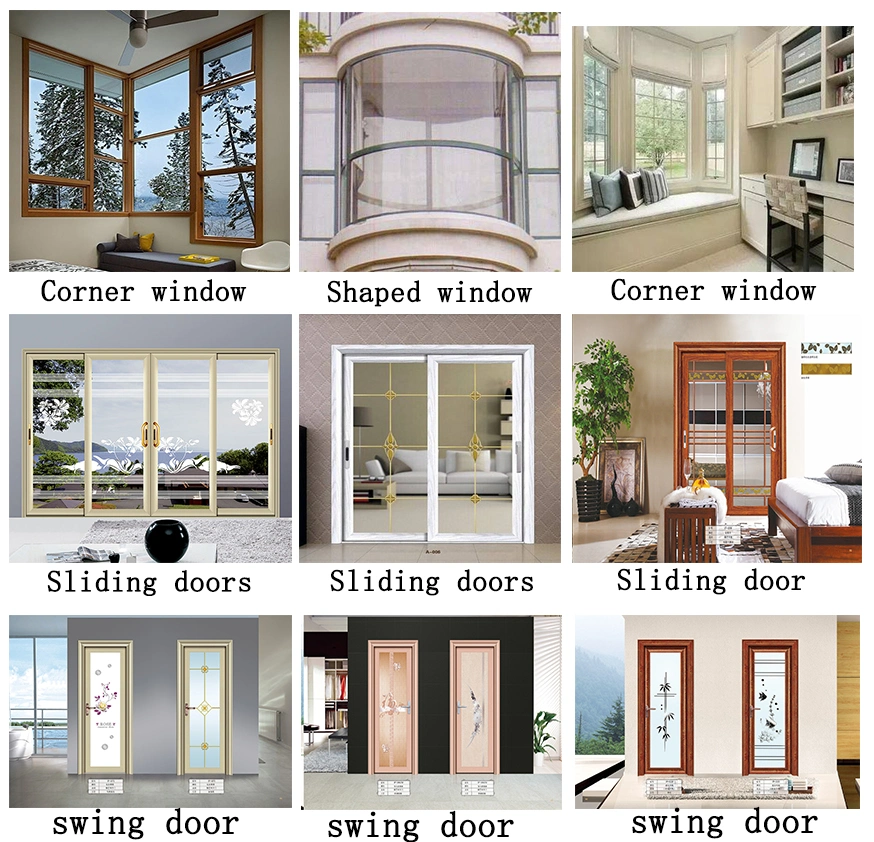 America Standard Aluminum Sliding Windows Commercial with Security Lock
