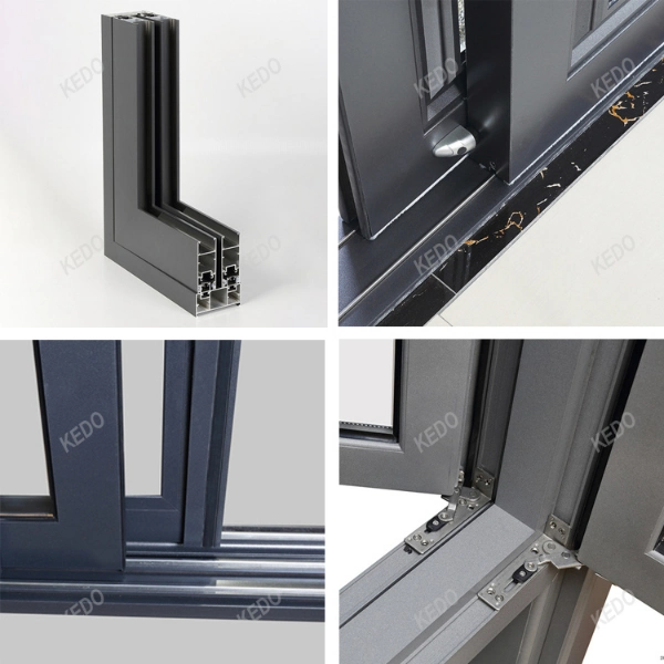 Aluminum Waterproof Glass Tilt and Turn Windows with Sound Proof