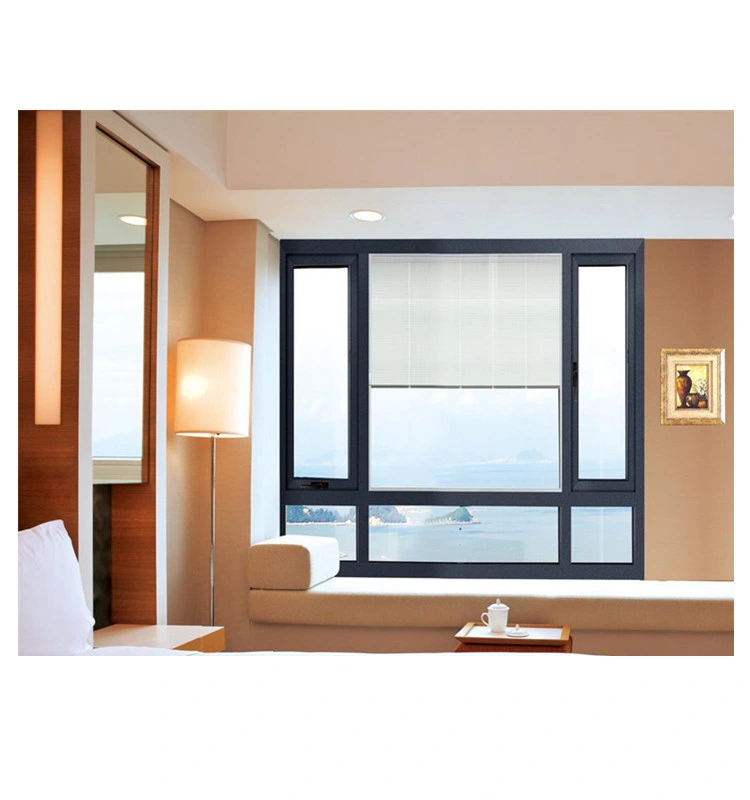 Aluminum Frame Window Double Glazed Bathroom Swing Casement Window