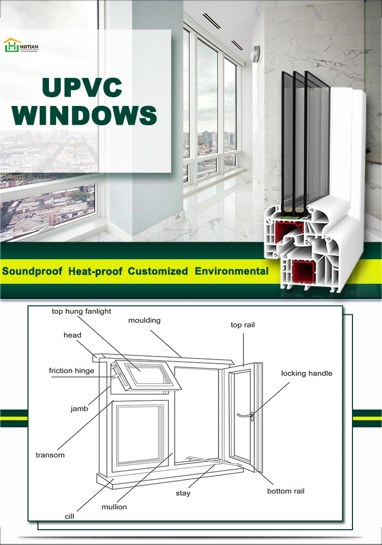 Cheap Hurricane Proof Impact Window PVC Sliding Windows Office Glass Sliding Windows