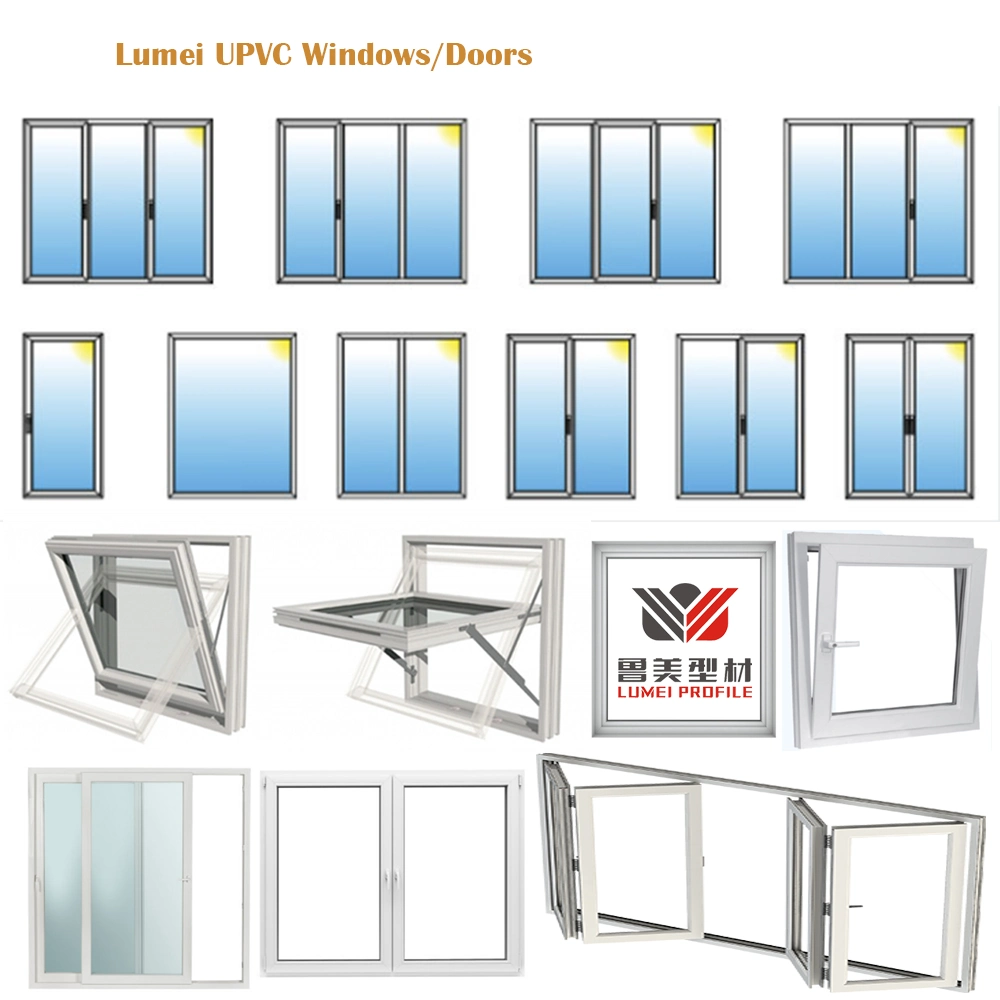 PVC Window Frame UPVC Profile for Window Frame
